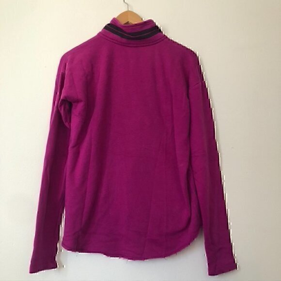 PINK VS VICTORIA'S SECRET Fuchsia Pink Purple 1/4 Zip Lightweight Pullover Small - Picture 8 of 10